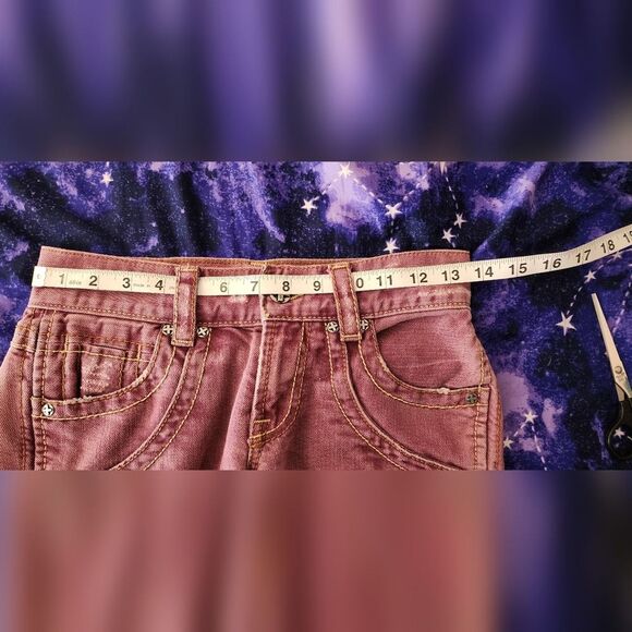 Tag Jeans ID#1015 Mauve Denim Flare Boho Jeans Women's Size 25 - Picture 4 of 7